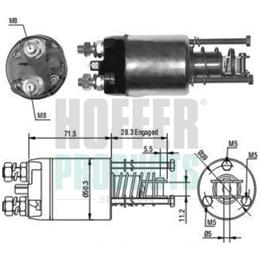 HOFFER ELEKTRO-MAGNETNO STIKALO, ZAGANJALNIK <<< 6646046