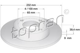 TOPRAN ZAVORNI DISK