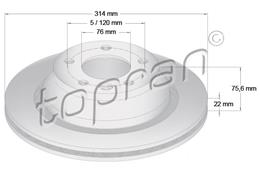 TOPRAN ZAVORNI DISK