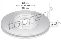 TOPRAN ZAVORNI DISK