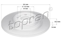 TOPRAN ZAVORNI DISK