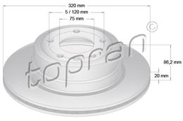 TOPRAN ZAVORNI DISK