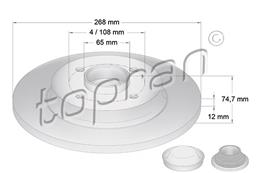 TOPRAN ZAVORNI DISK