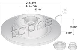 TOPRAN ZAVORNI DISK