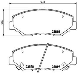 BREMBO ZAVORNE PLOŠČICE XTRA