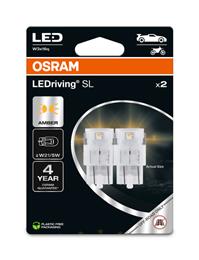 OSRAM ŽARNICA LED W21/5W 12V W3x16q LEDriving SL ORANŽNA - YELLOW BLISTER 2/1